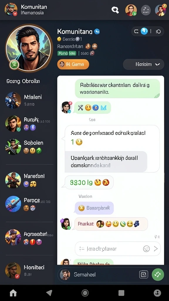 Tangkapan layar menampilkan karakter kustomisasi unik.