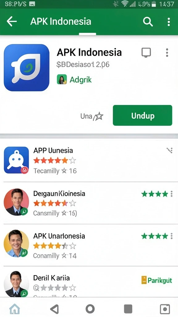 Tampilan antarmuka yang sederhana dan menarik.