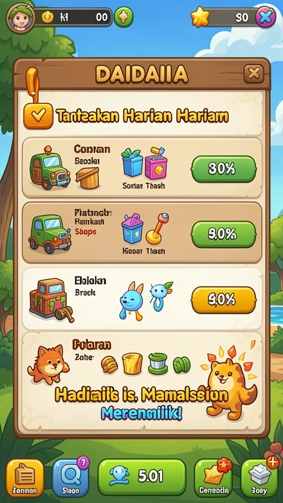 Fitur bonus menarik untuk meningkatkan peluang menang.