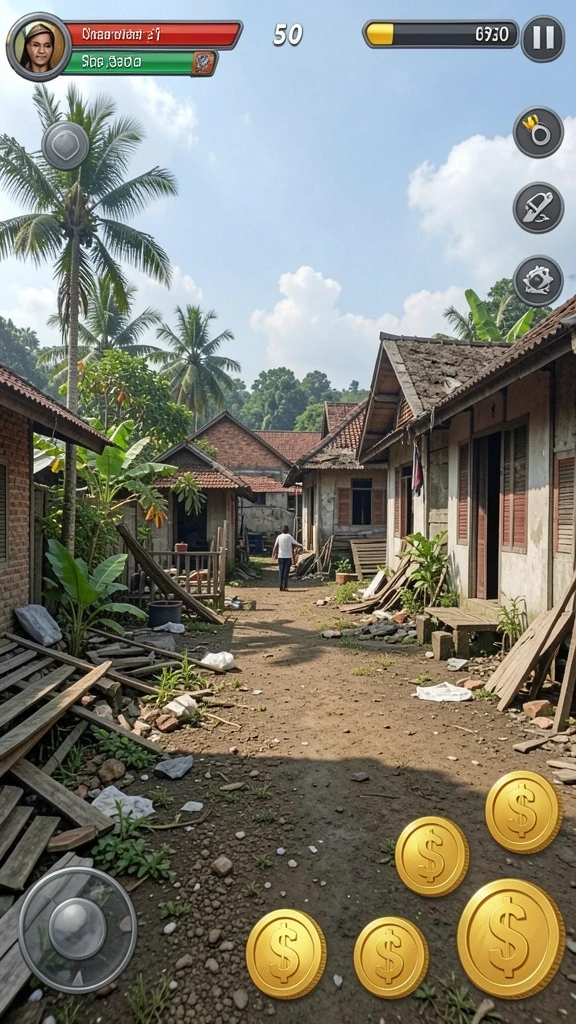 Screenshot menunjukkan tampilan utama yang menarik.
