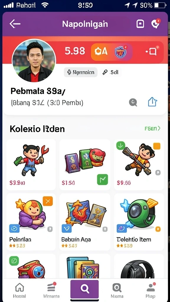Screenshot aplikasi MENYALA78: Antarmuka yang menarik dan mudah dinavigasi.