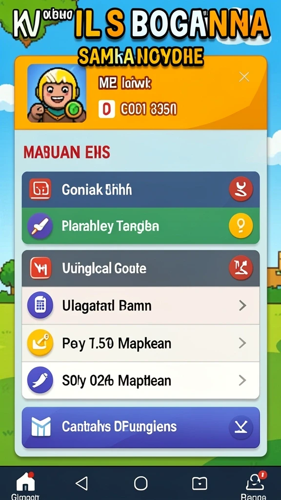 Screenshot aplikasi MENYALA78: Beragam pilihan permainan judi yang seru.