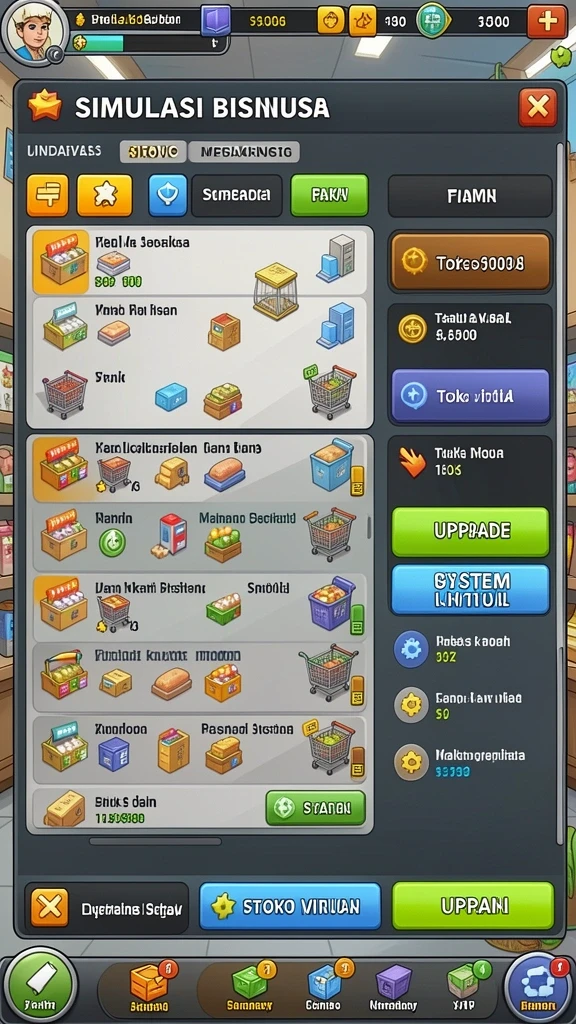 Screenshot menampilkan tampilan antarmuka game yang menarik.