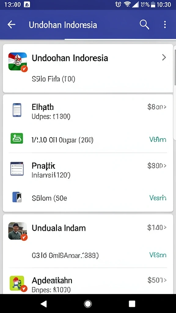 Tampilan antarmuka aplikasi yang modern dan menarik.