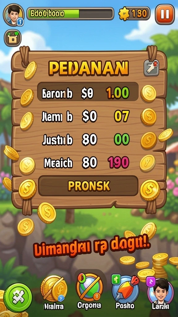 Karakter yang dapat disesuaikan sesuai preferensi pengguna.