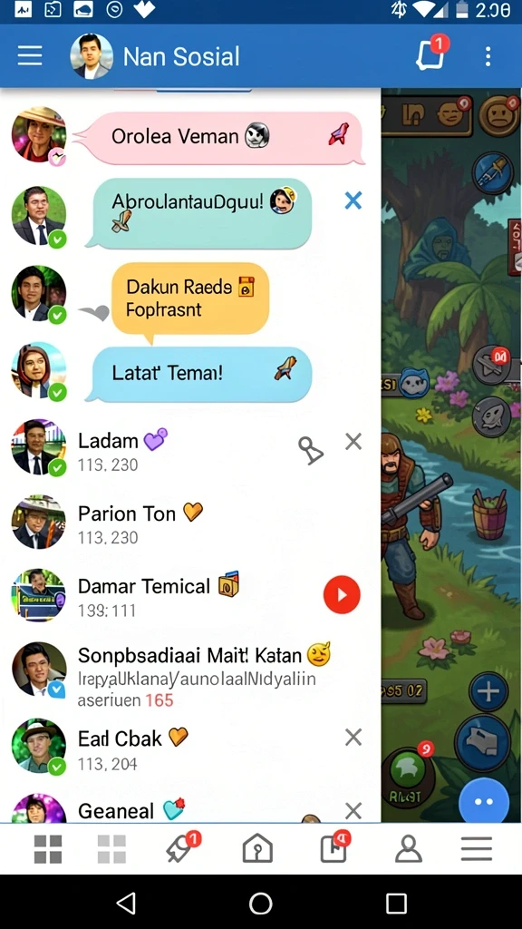 Tampilan antarmuka yang user-friendly.