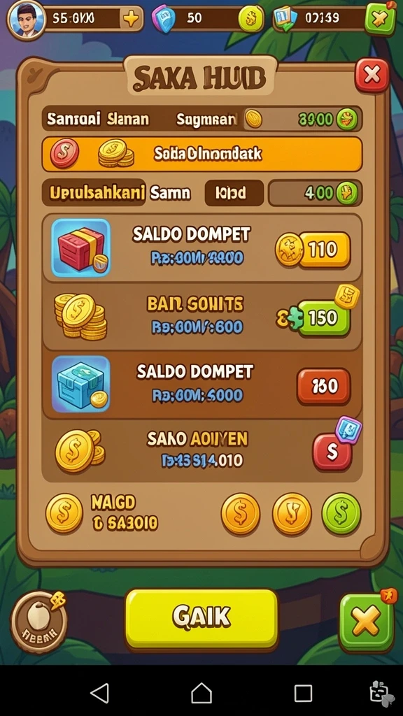 Pilihan permainan yang beragam untuk semua pengguna.