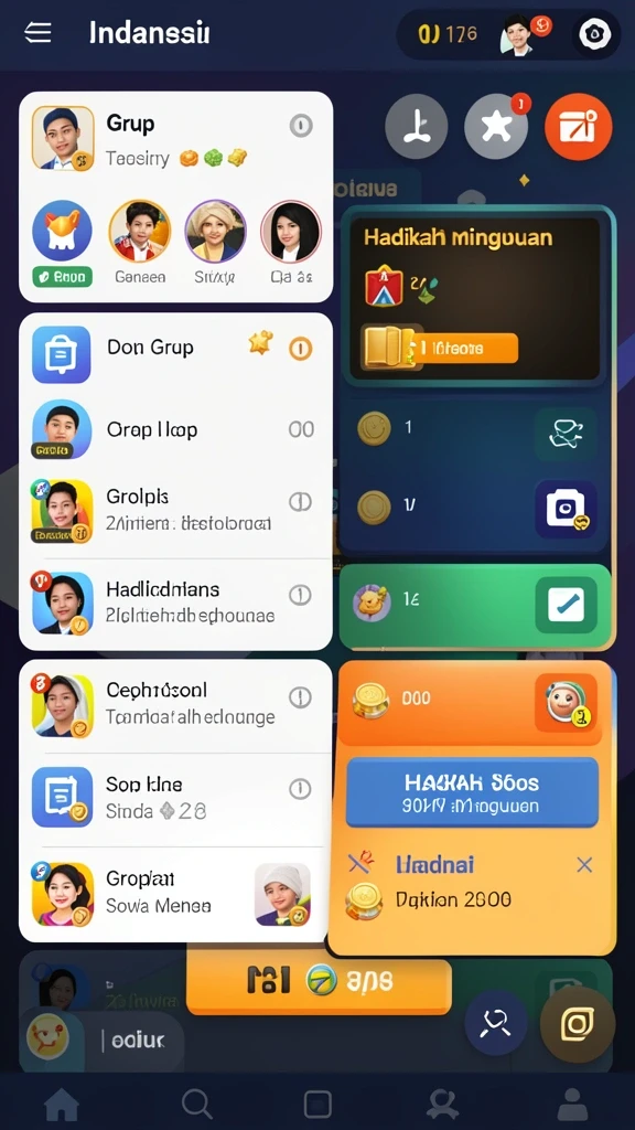 Level yang menantang dengan banyak rintangan.