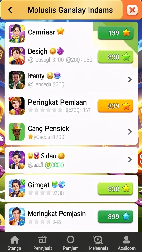 Fitur interaksi sosial yang membuat bermain semakin menyenangkan.