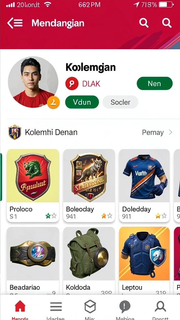 Fitur live chat yang memungkinkan interaksi antar pemain.