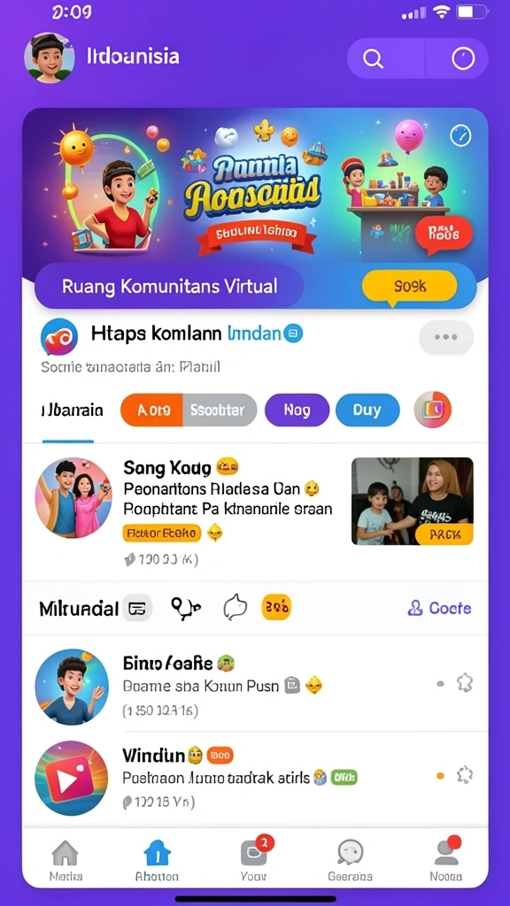 Beragam karakter unik untuk dipilih.